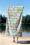 Mijölnir Toalla de Playa Multicolor Microfilamento 70 x 130 cm Keep Moving Faster 70